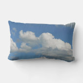 Sweet Dreams Blue Sky, White Clouds Cushion Pillow (Back)