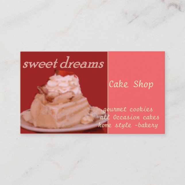 sweet dreams business card (Front)