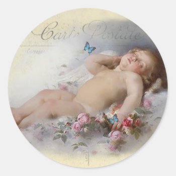 Sweet Dreams Classic Round Sticker by WickedlyLovely at Zazzle