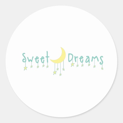 Sweet Dreams Classic Round Sticker