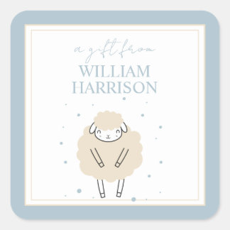 Sweet Dreams Counting Sheep Baby Gift Square Sticker