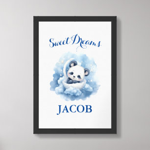Sweet Dreams Cute Framed Wall Poster
