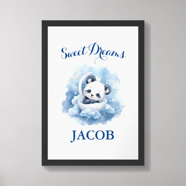 Sweet Dreams Cute Framed Wall Poster (Framed Front)
