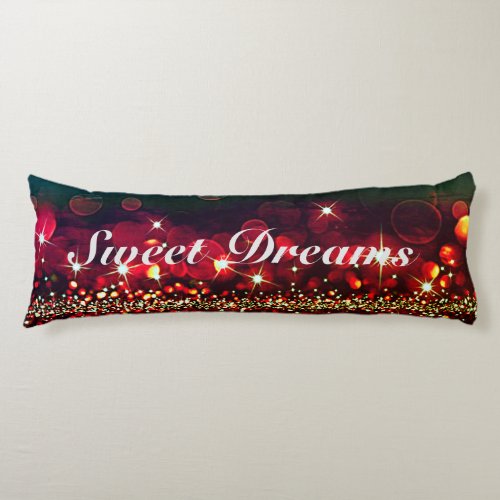 Sweet Dreams Dark Sparkle Body Pillow