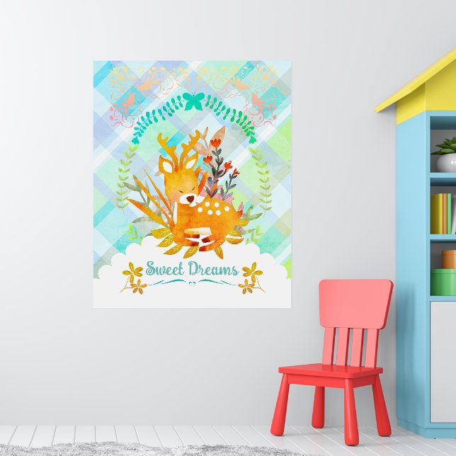 Sweet Dreams Deer  Poster (Nursery 1)
