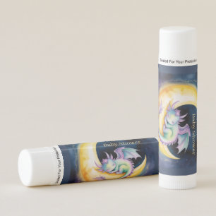 Sweet Dreams Dragon and Half Moon Baby Shower Lip Balm