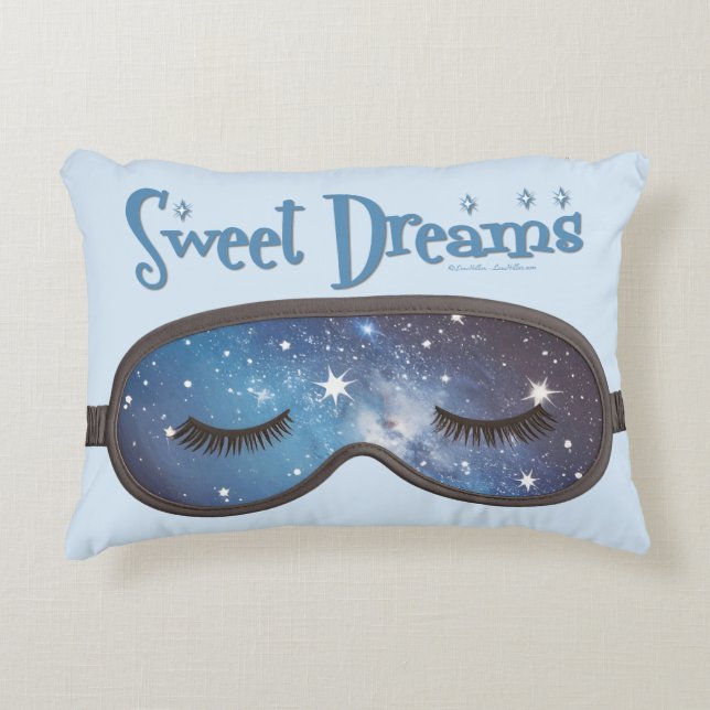 Sweet Dreams Face Mask Accent Pillow (Front)