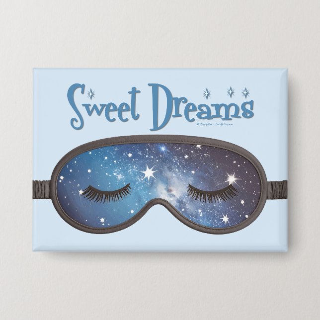 Sweet Dreams Face Mask Button (Front)