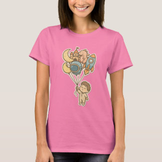 Sweet Dreams Fantasy Balloons – Cute Kids Illustra T-Shirt