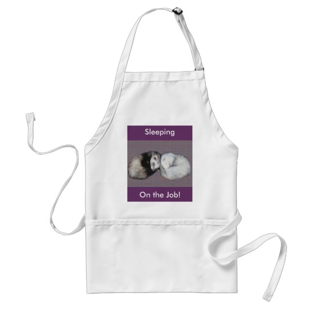 Sweet Dreams Ferrets Adult Apron (Front)
