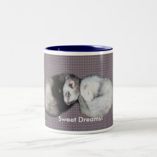 Sweet Dreams Ferrets Two_Tone Coffee Mug