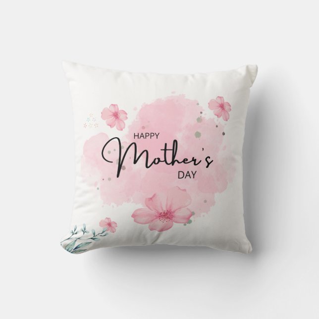 Sweet Dreams for Mom: Custom Creations Throw Pillow (Front)
