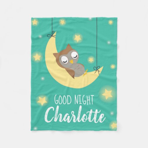 Sweet dreams for th sweet little one fleece blanket