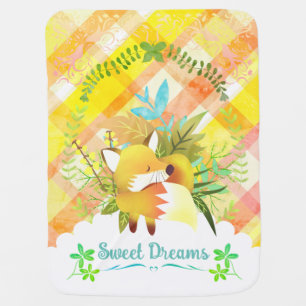 Sweet Dreams Fox Baby Blanket