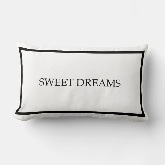 Sweet Dreams Guest Bedroom Throw Pillow (Front)