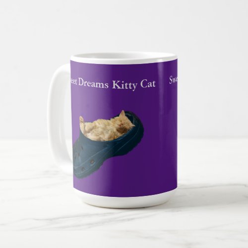 Sweet Dreams Kitty Cat Coffee Mug
