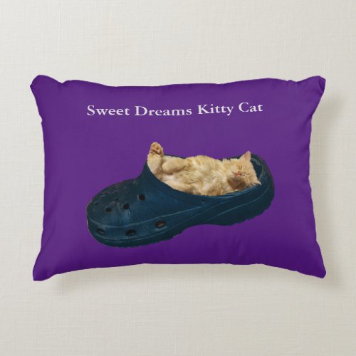 Sweet Dreams Kitty Cat Decorative Cushion