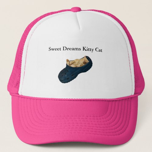Sweet Dreams Kitty Cat Truckers Hat