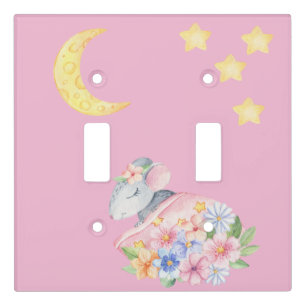 Sweet Dreams Little Mouse Nursery Light Switch Cov Cover
