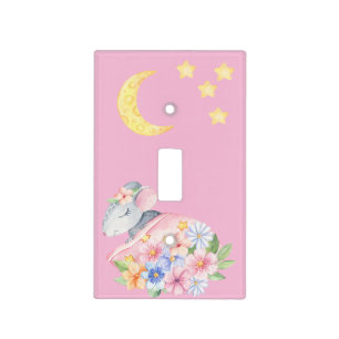 Sweet Dreams Little Mouse Nursery Light Switch Cov Cover