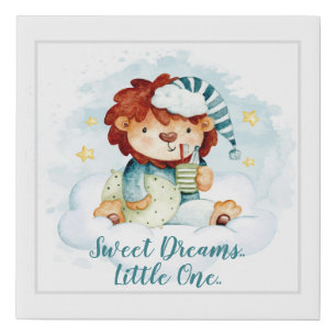 Sweet Dreams Little One Faux Canvas Print