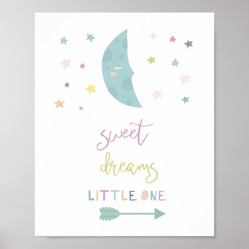 sweet dreams little one moon starts Nursery decor