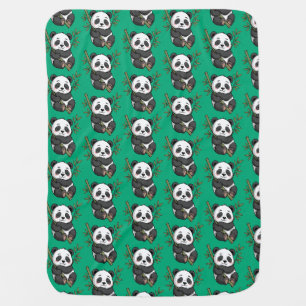 Sweet Dreams Little Panda Bear Baby Blanket