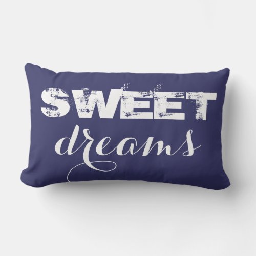 Sweet Dreams Lumbar Pillow