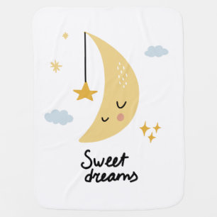 Sweet Dreams Moon & Stars Baby Blanket