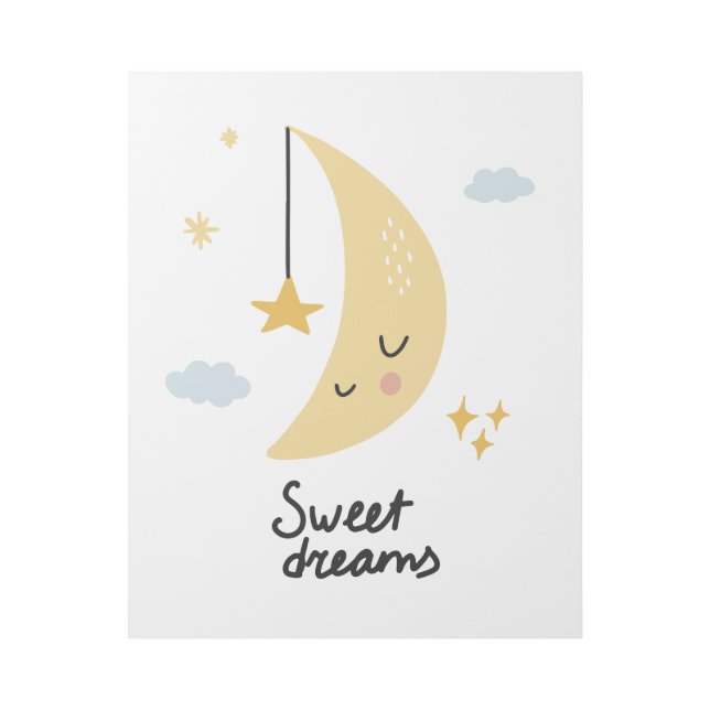Sweet Dreams Moon & Stars Gallery Wrap (Front)