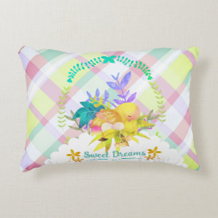 Sweet Dreams Nesting Bird Baby Accent Pillow
