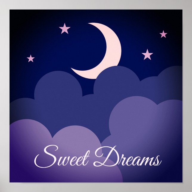 Sweet dreams nursery poster (Front)