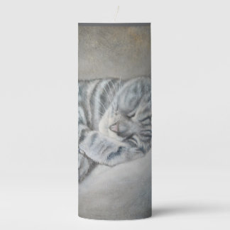 Sweet Dreams of a British Shorthair Pillar Candle