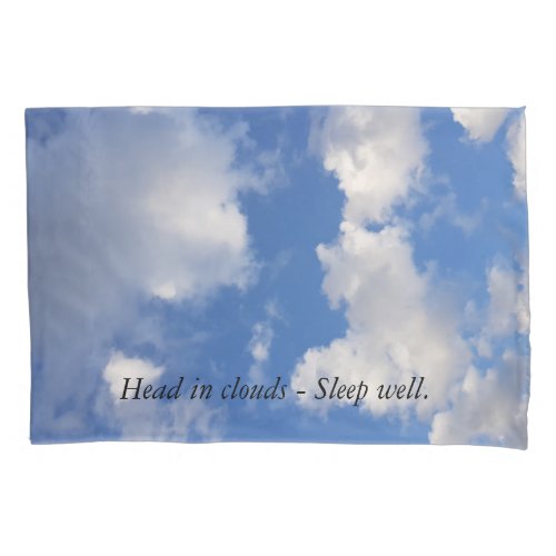Sweet Dreams of Blue sky  Lovely Clouds Pillow Case