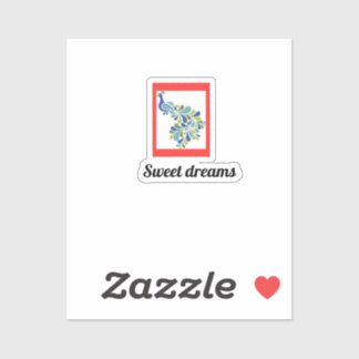 Sweet dreams pillowcase sticker