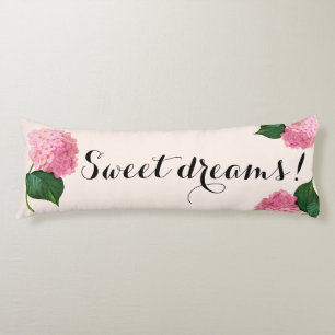 Sweet Dreams Pink Hydrangea Body Pillow
