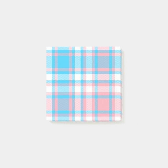 Sweet Dreams Plaid Post-it Notes (Front)
