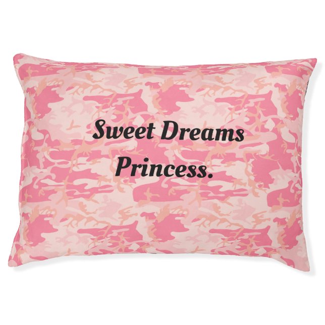Sweet Dreams Princess Large Dog Bed (Front)