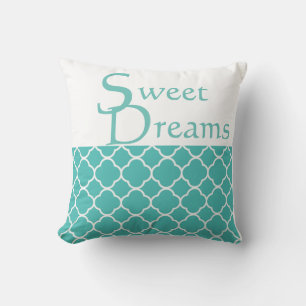 sweet dreams printed throwpillow