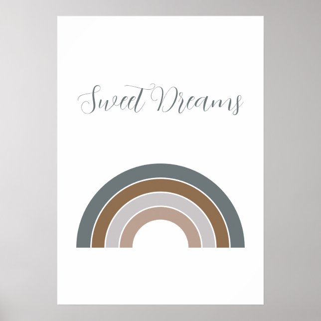 Sweet Dreams Rainbow Rosewood and Lavender Poster (Front)