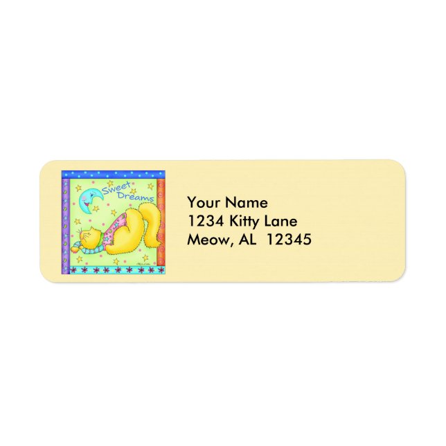 Sweet Dreams Return Address Label (Front)