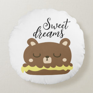 Sweet Dreams Round Pillow