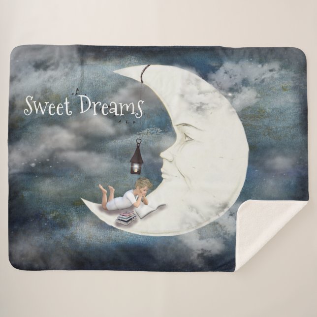 Sweet Dreams Sherpa Blanket (Front (Horizontal))