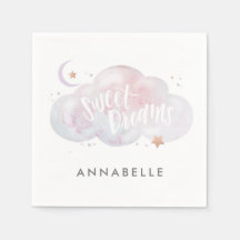 Sweet Dreams slumber Party Personalized Napkins
