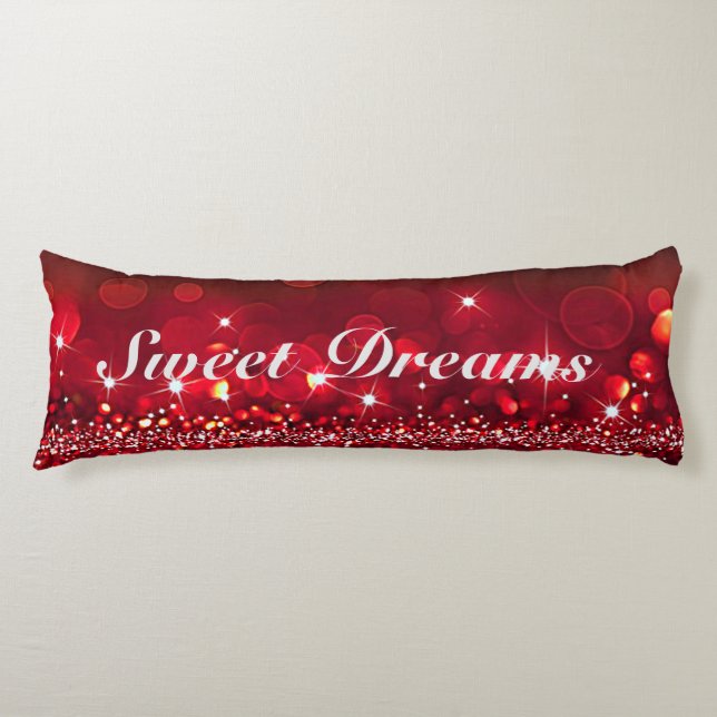 Sweet Dreams Sparkle Body Pillow (Front)