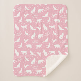 Sweet Dreams   Star Constellations Sherpa Blanket