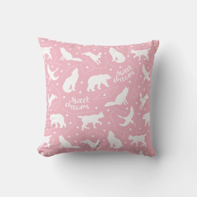 Sweet Dreams | Star Constellations Throw Pillow (Front)