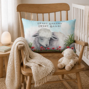 Sweet Dreams, Sweet Baa-by Lamb Lumbar Pillow