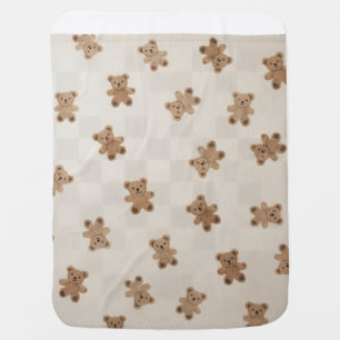 Sweet Dreams Teddy Bear Pattern Blanket