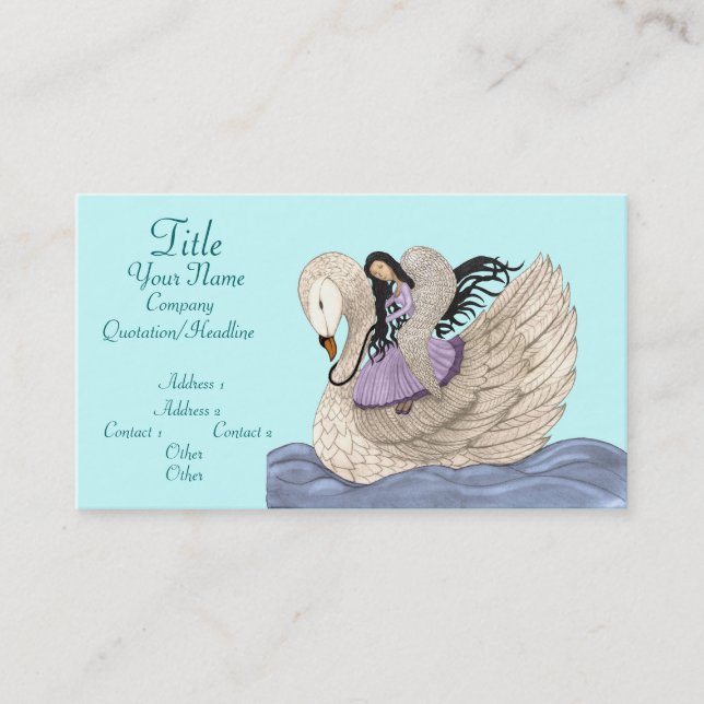 Sweet Dreams (The Angel & The Swan) Business Card (Front)